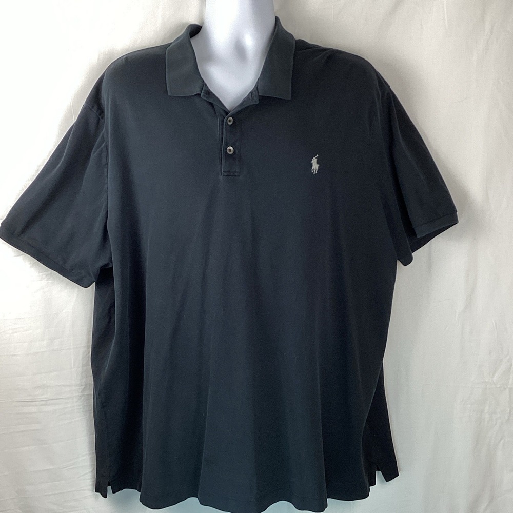 Polo By Ralph Lauren Classic Fit Polo Shirt Men's 2XL In Black